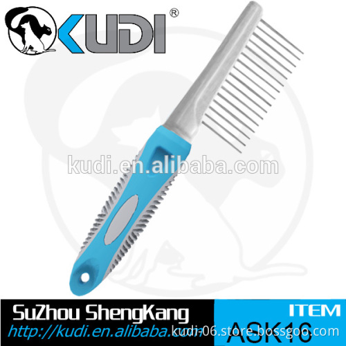 Stainless steel pins product metal pet grooming comb